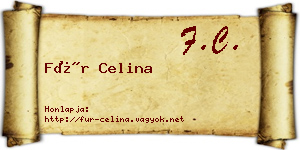 Für Celina névjegykártya
